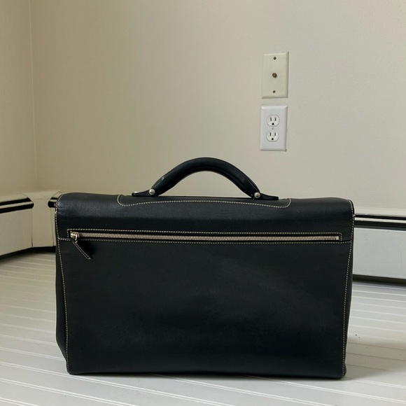 ENRICO COVERI black leather briefcase - Picture 6 of 16